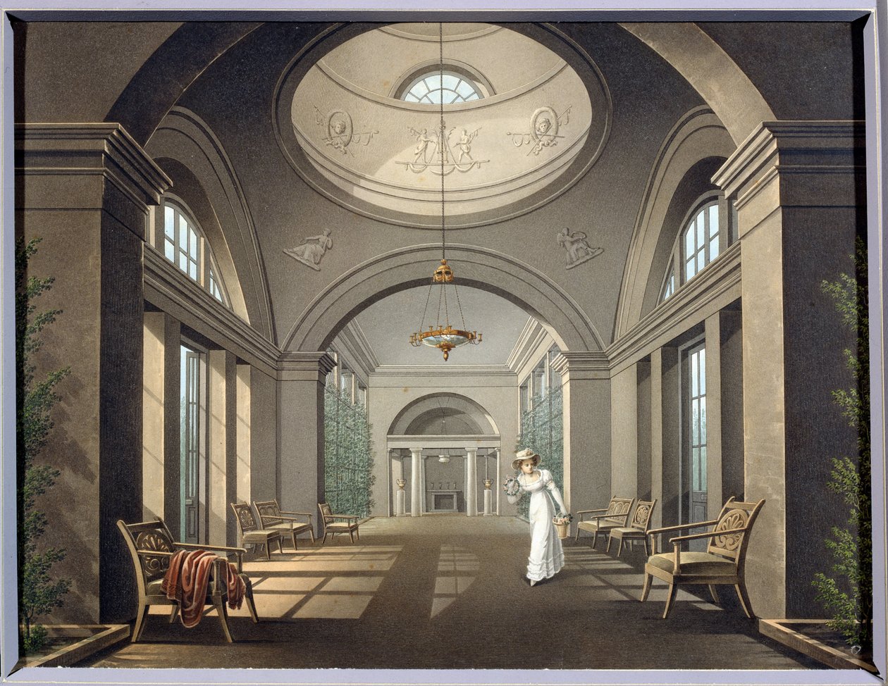 Interieur van de volière in het Pavlovsk paleis door Unknown artist