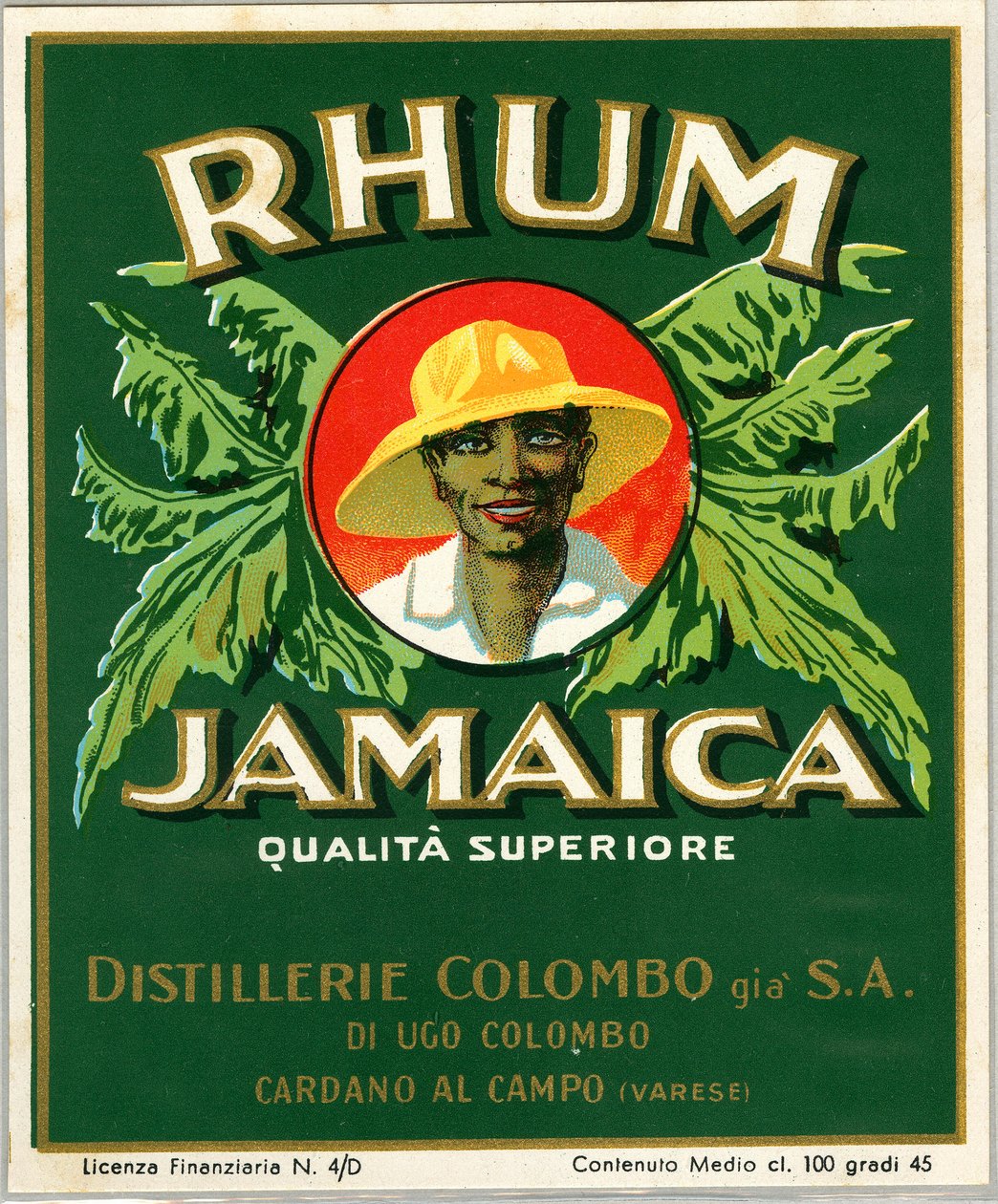 Jamaica rum alcohol advertentie (Chromolithografie, eind 19e eeuw) door Unknown artist
