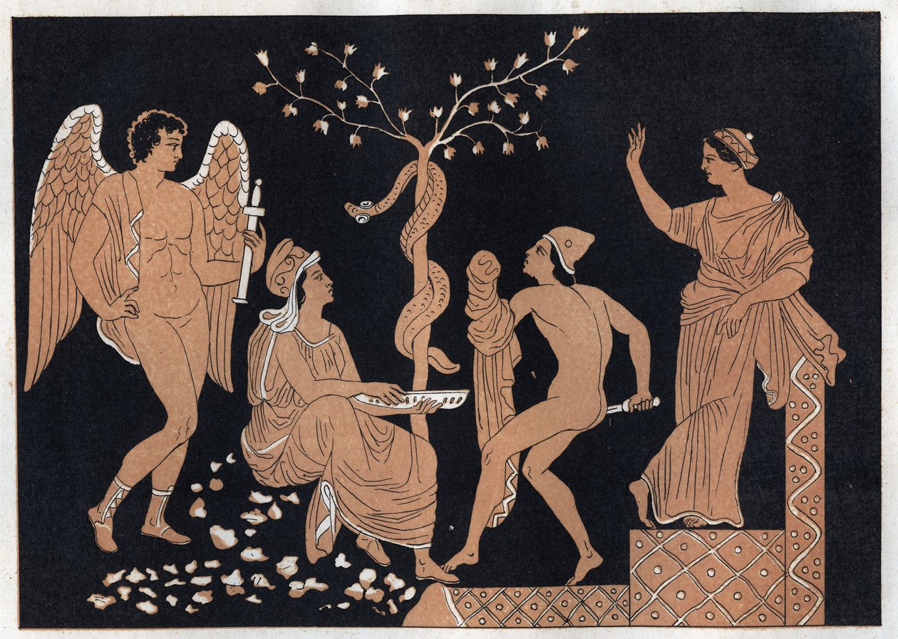 Jason en Medea - gravure uit 