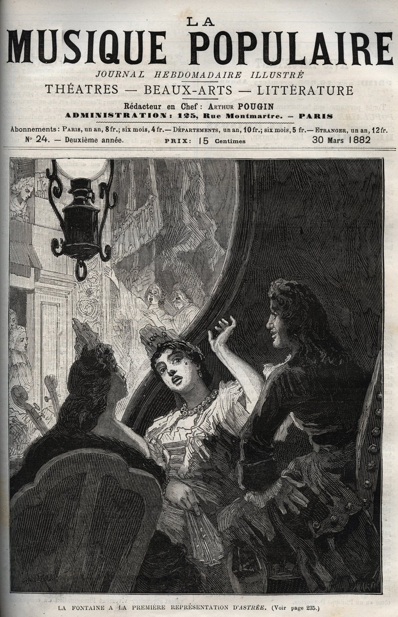 Jean de La Fontaine bij de première van de opera 