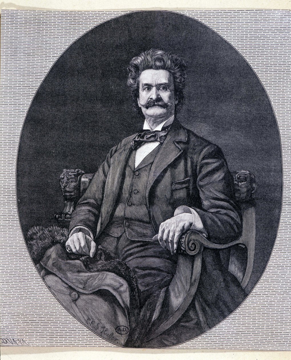 Johann II Strauss Jr. (1825-1899), Oostenrijkse muzikant door Unknown artist