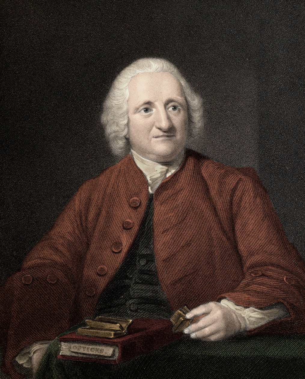 John Dollond 1706 - 1761 - gravure - 19e eeuw door Unknown artist