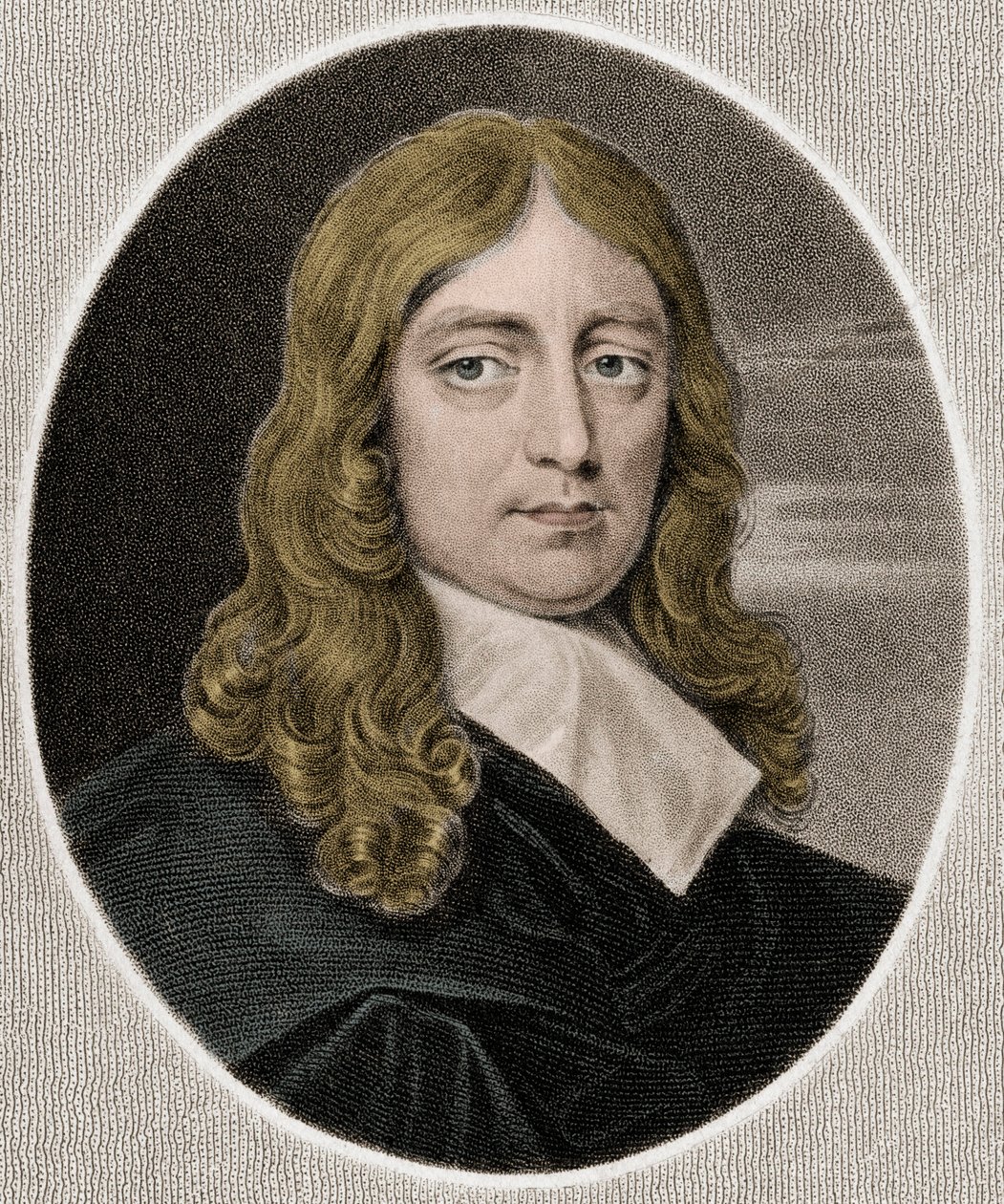 John Milton 1608-1674 (gravure) door Unknown artist