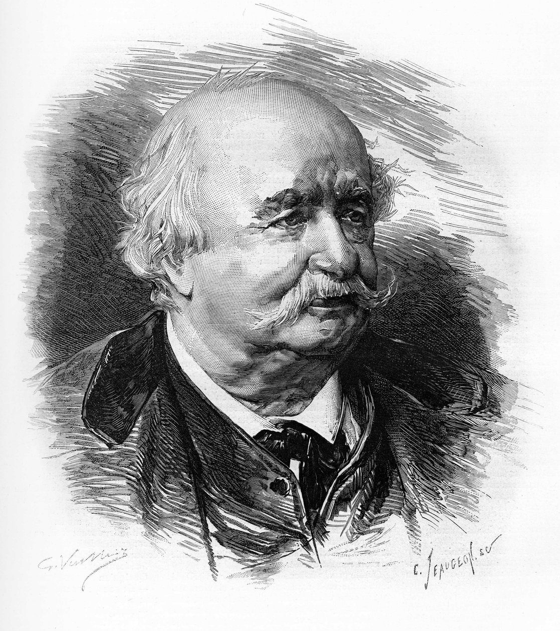 Jules Sandeau (1811-1883), Franse schrijver, romanschrijver en toneelschrijver door Unknown artist