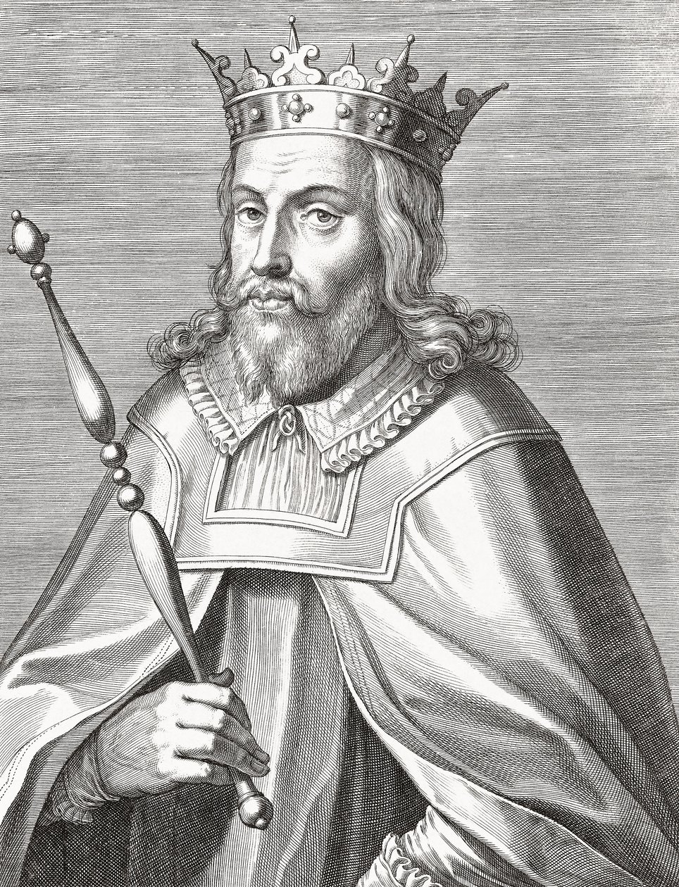 Koning Duarte I van Portugal. Edward I. Portret. door Unknown artist