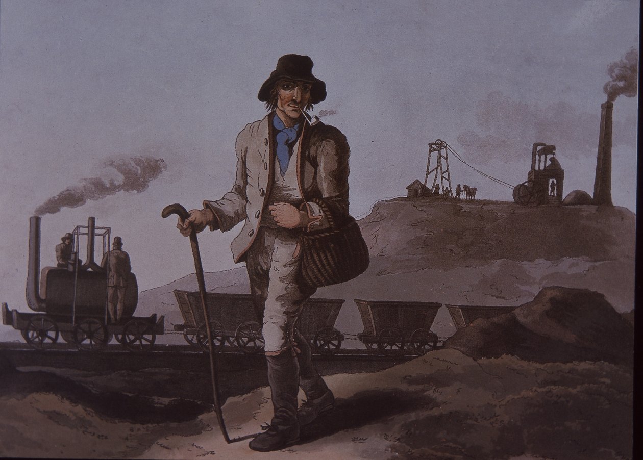 Arbeider, vroege industriële revolutie, begin 19e eeuw door Unknown artist