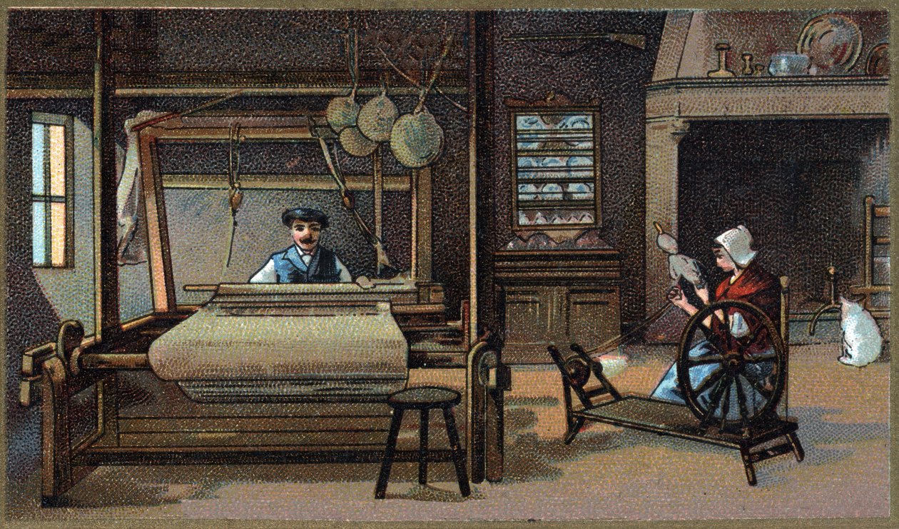 Chromolithografie van het einde van de 19e eeuw. door Unknown artist