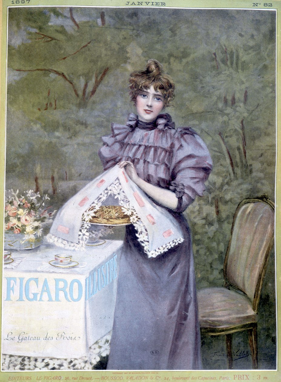 Le cake des rois door Frédéric Vallet - in Figaro Illustré, jan 1897 door Unknown artist