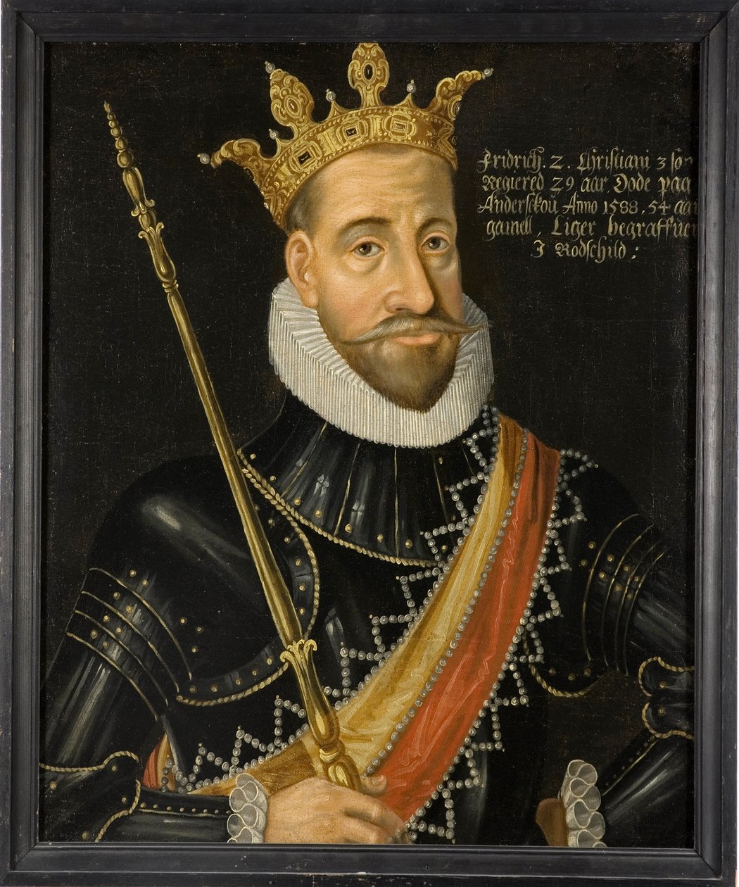 Koning Frederik II van Denemarken door Unknown artist