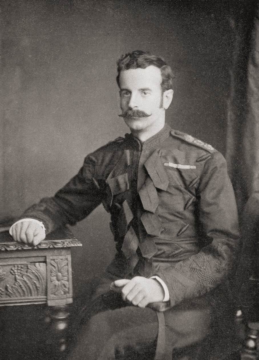 Luitenant-generaal Douglas Mackinnon Baillie Hamilton Cochrane, 12e graaf van Dundonald, uit het boek South Africa and the Transvaal War door Louis Creswicke, uitgegeven 1900 door Unknown
