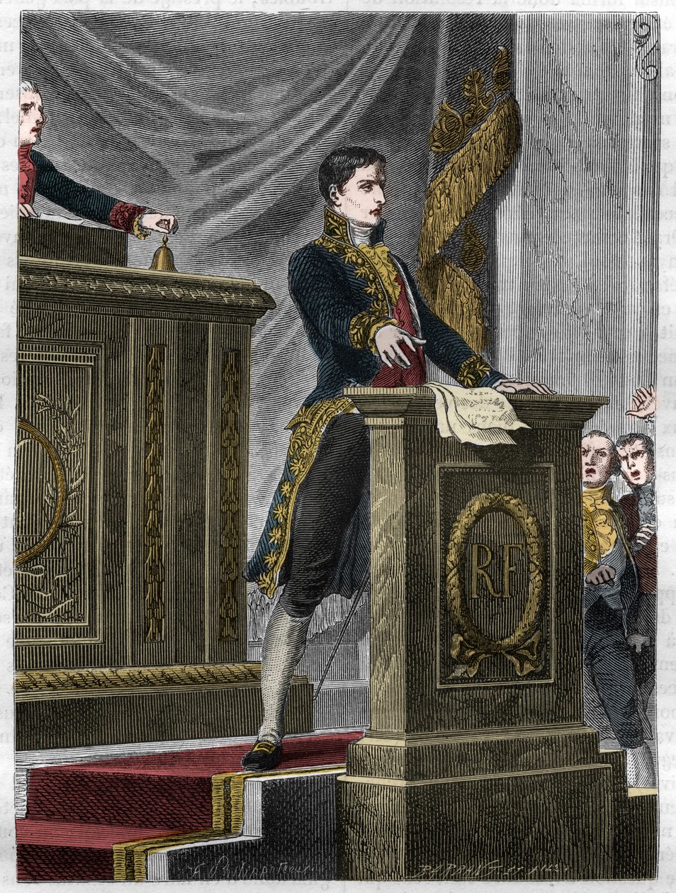 Lucien Bonaparte, Franse politicus, spreekt in de Nationale Vergadering over de wet om het Legioen van Eer op te richten, Parijs door Unknown artist