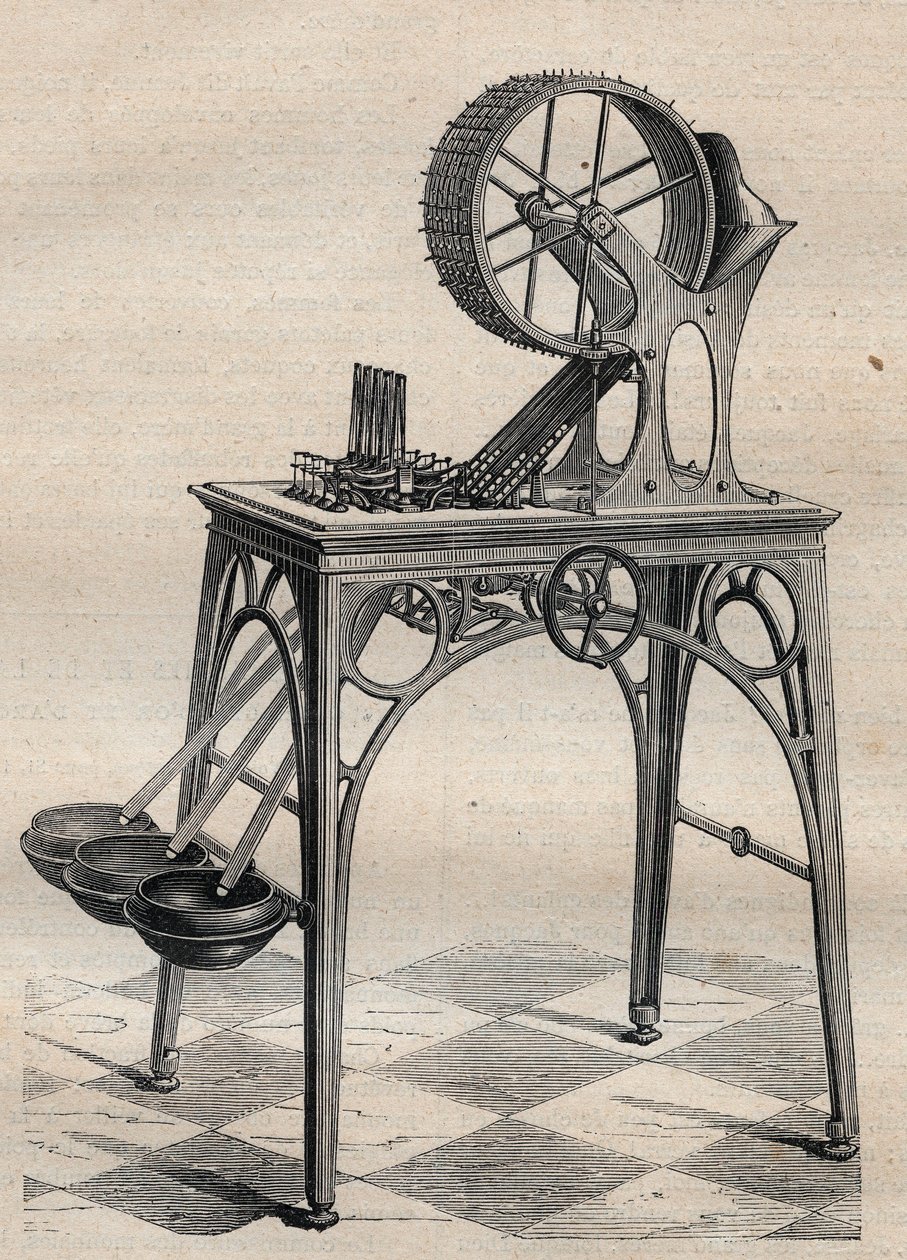 Machine van Louis-Joseph (Louis Joseph) Deleuil (1795-1862) voor de verificatie van gouden munten door Unknown artist