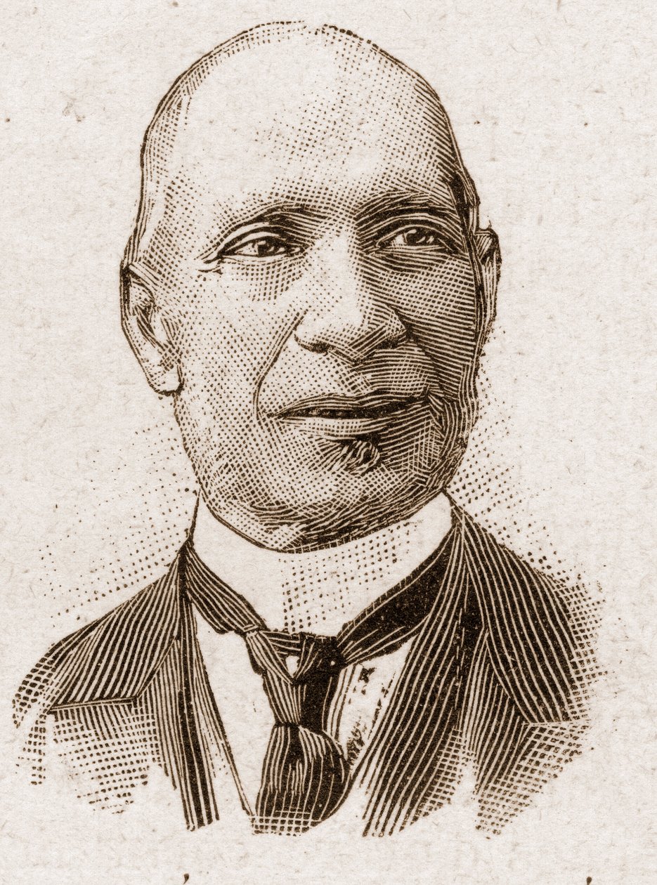 Leden van de Académie Française in 1895: portret van Edouard Herve (1835-1899), Franse journalist en politicus. door Unknown artist