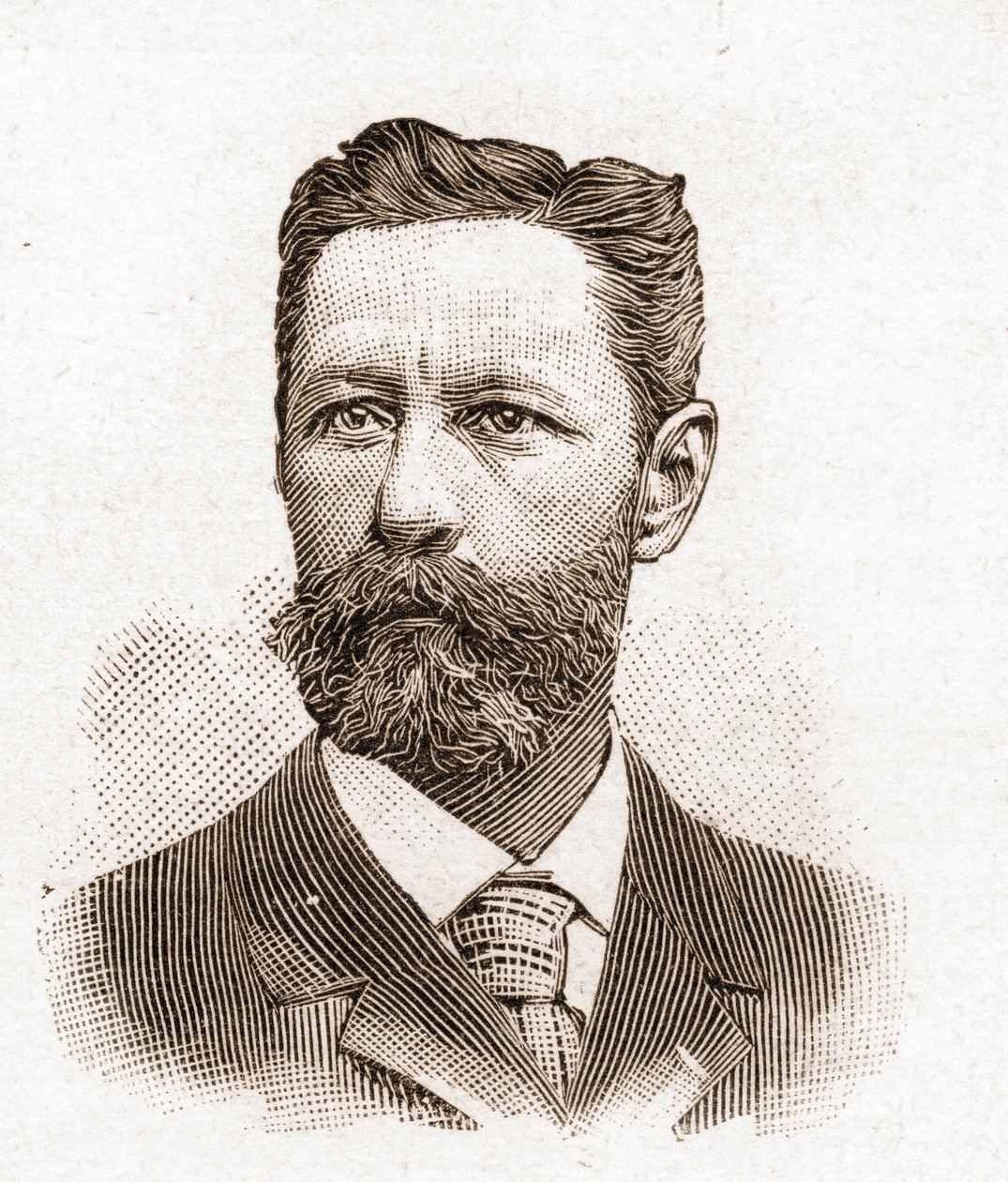 Leden van de Académie Française in 1895: portret van Eugène-Melchior (Eugène Melchior) de Vogüé (1848-1910), Franse schrijver. door Unknown artist