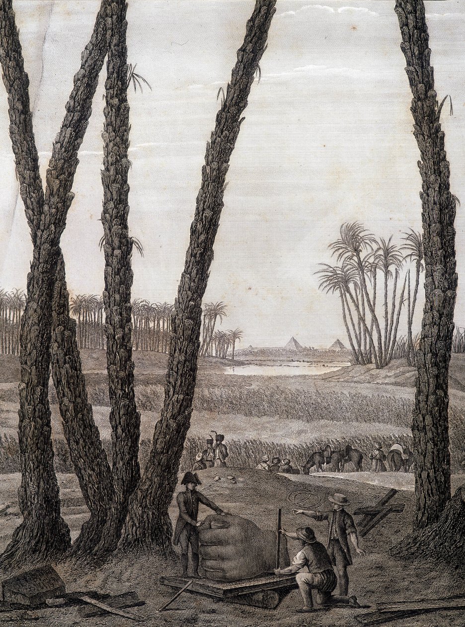 Memphis, uitzicht op de ruïnes (wetenschappers en werkende kunstenaars) - in 