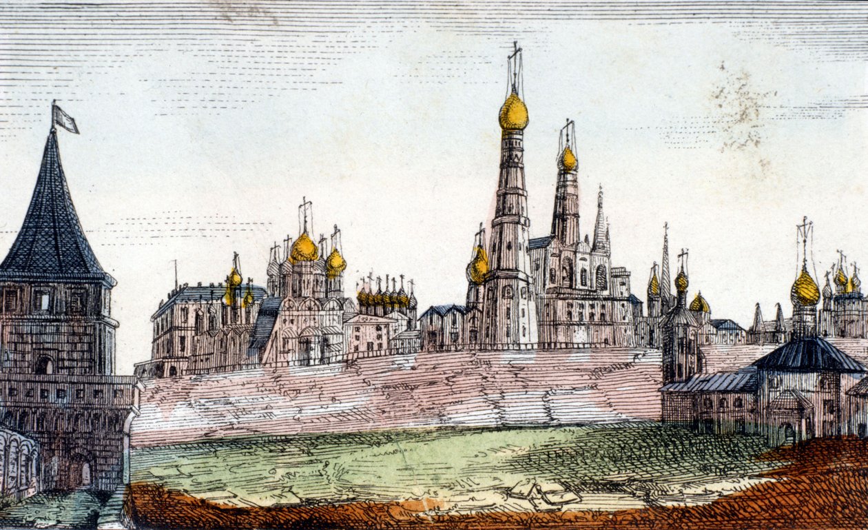 Moskou, het Kremlin door Unknown artist