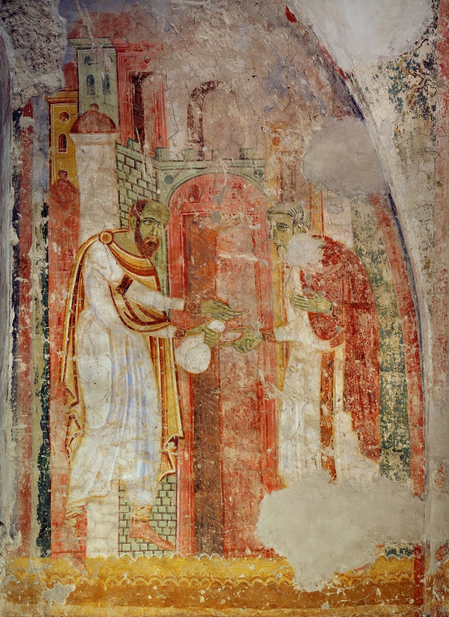 Muurschilderingen in de kerk van het benedictijnenklooster van Lambach, Opper-Oostenrijk (fresco) door Unknown artist