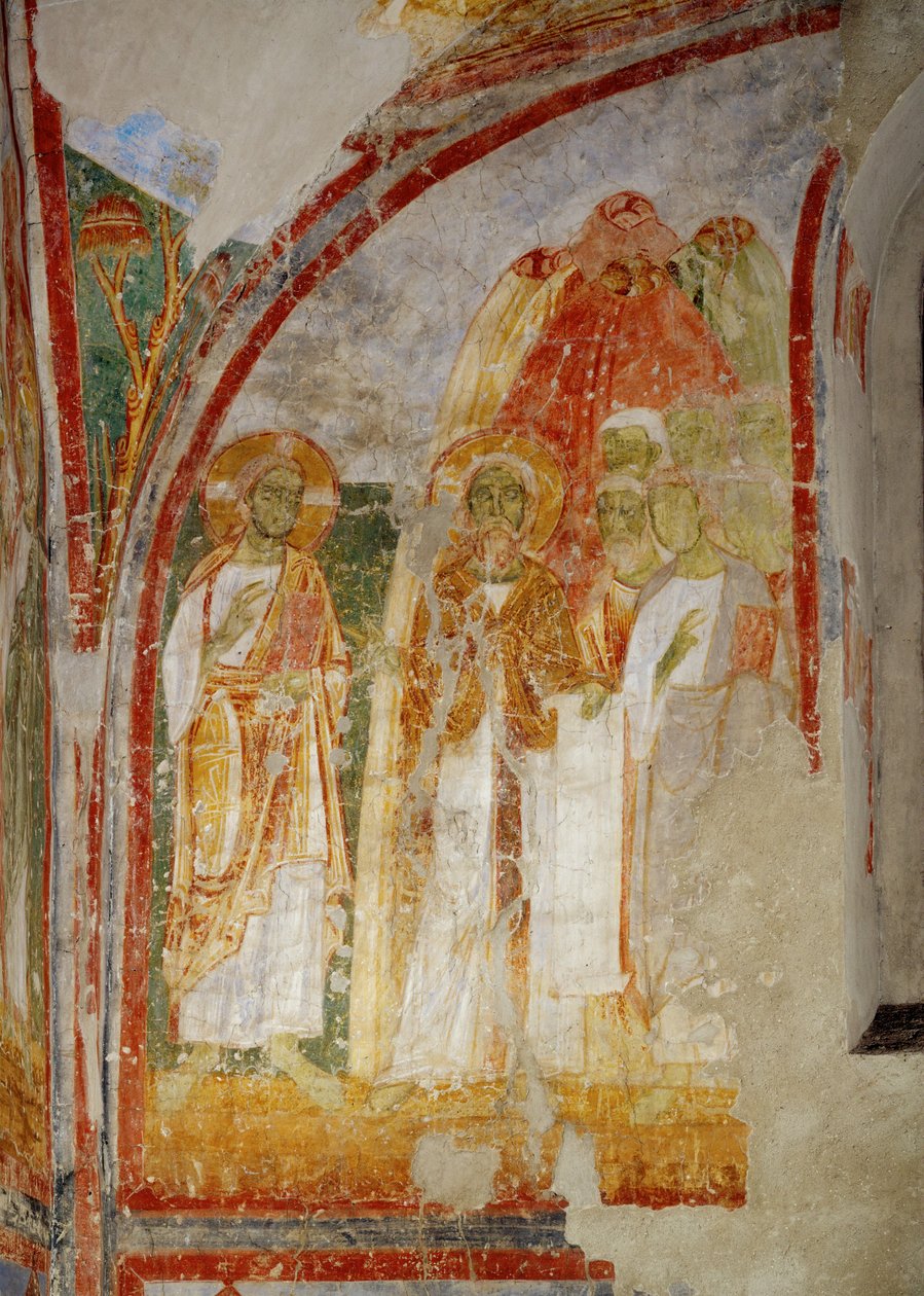 Muurschilderingen in de kerk van het benedictijnenklooster van Lambach, Opper-Oostenrijk (fresco) door Unknown artist