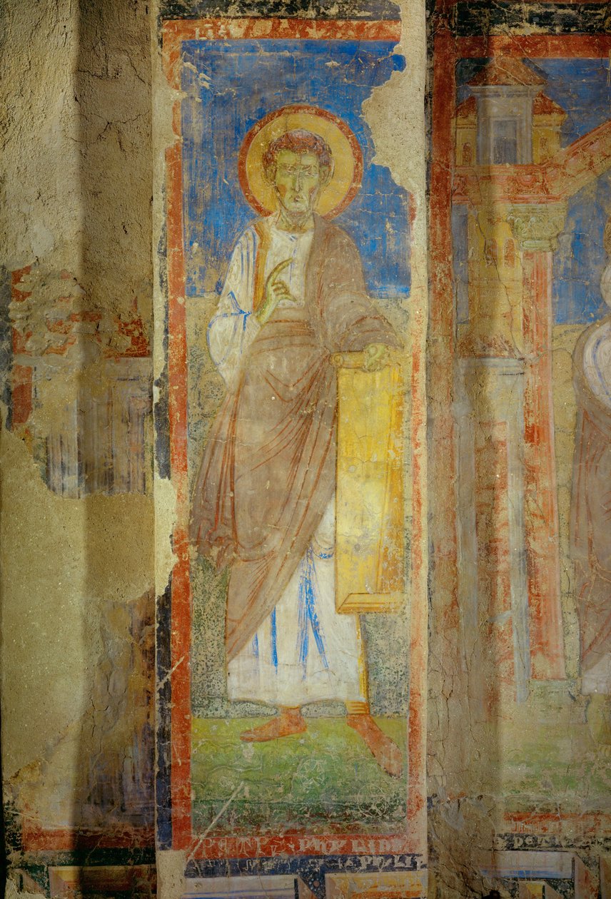 Muurschilderingen in de kerk van het benedictijnenklooster van Lambach, Opper-Oostenrijk (fresco) door Unknown artist