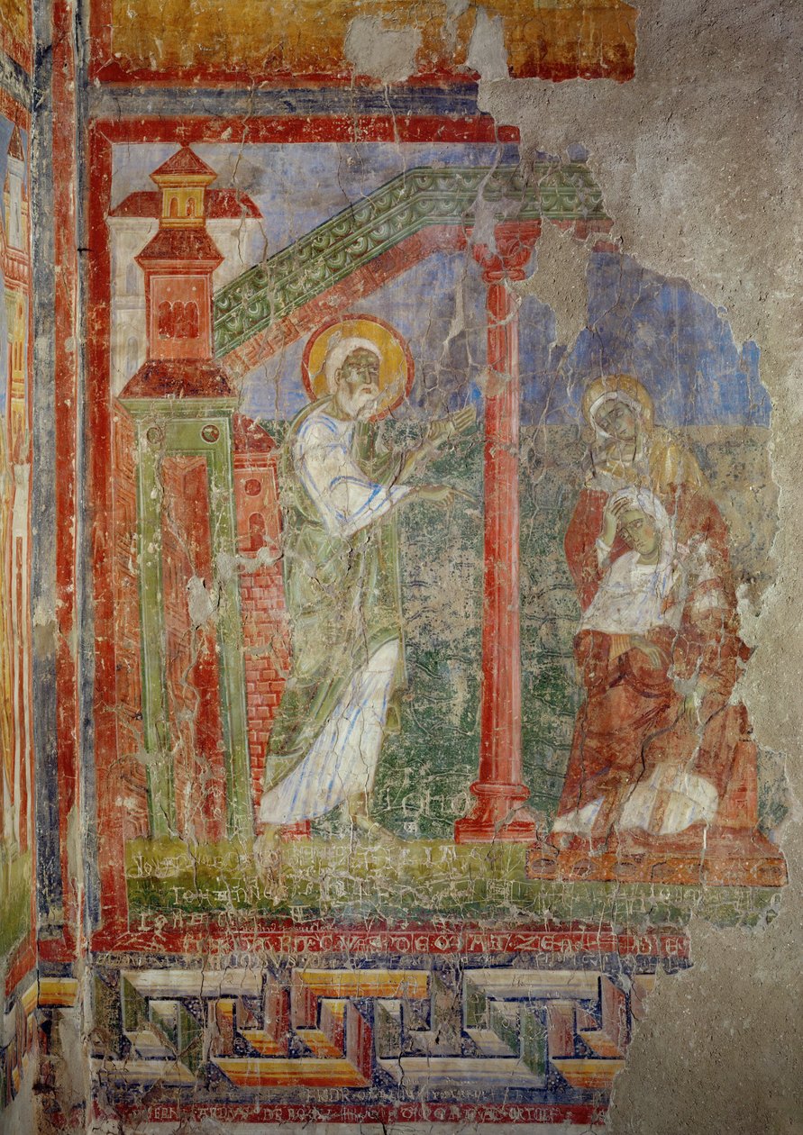 Muurschilderingen in de kerk van het benedictijnenklooster van Lambach, Opper-Oostenrijk (fresco) door Unknown artist
