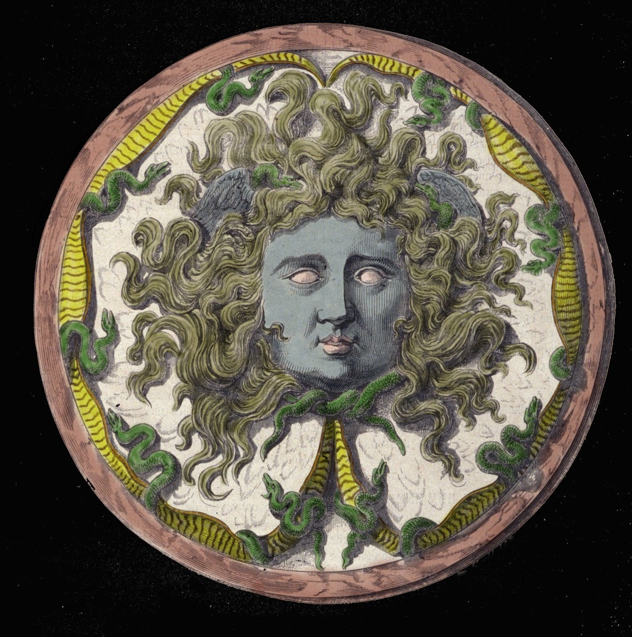 Mythologie: voorstelling van de Medusa, een van de drie Gorgonen. door Unknown artist