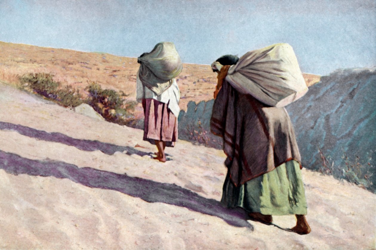 Inheemse Amerikaanse vrouwen van de Hopi-stam, Arizona door Unknown artist