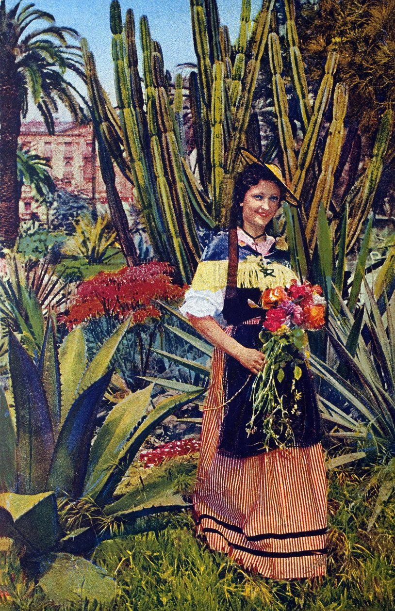 Nicoise. Ansichtkaart rond 1930. Gemeentearchief van Nice. door Unknown Artist