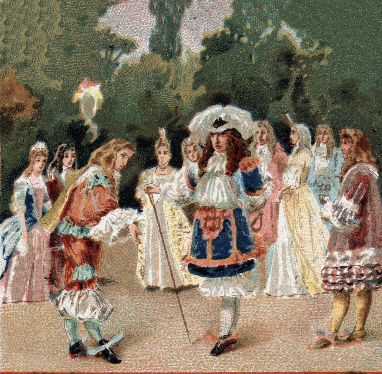 Nicolas Fouquet (1615-1680) ontving Lodewijk XIV bekend als Le Roi-Soleil (Zonnekoning of Lodewijk de Grote). door Unknown artist