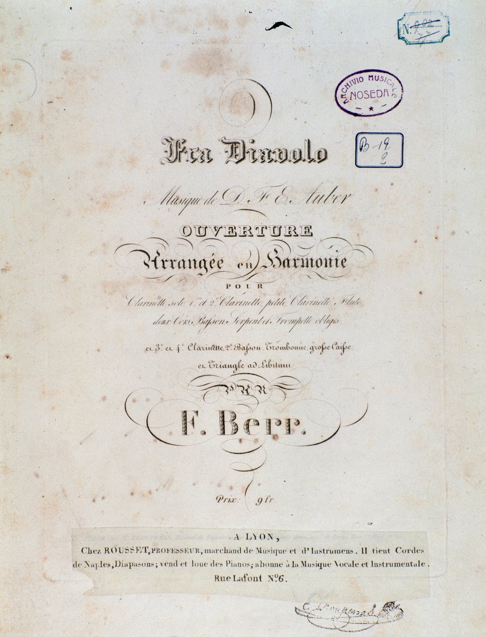 Opening van de komische opera Fra Diavolo, of De Herberg van Terracine door D. F. Auber door Unknown artist