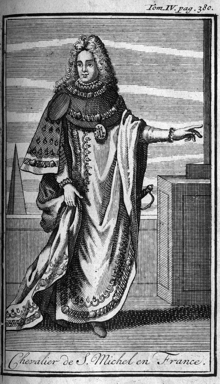 Ridderorden. Ridder van Sint-Michiel in Frankrijk in de 15e eeuw. In 