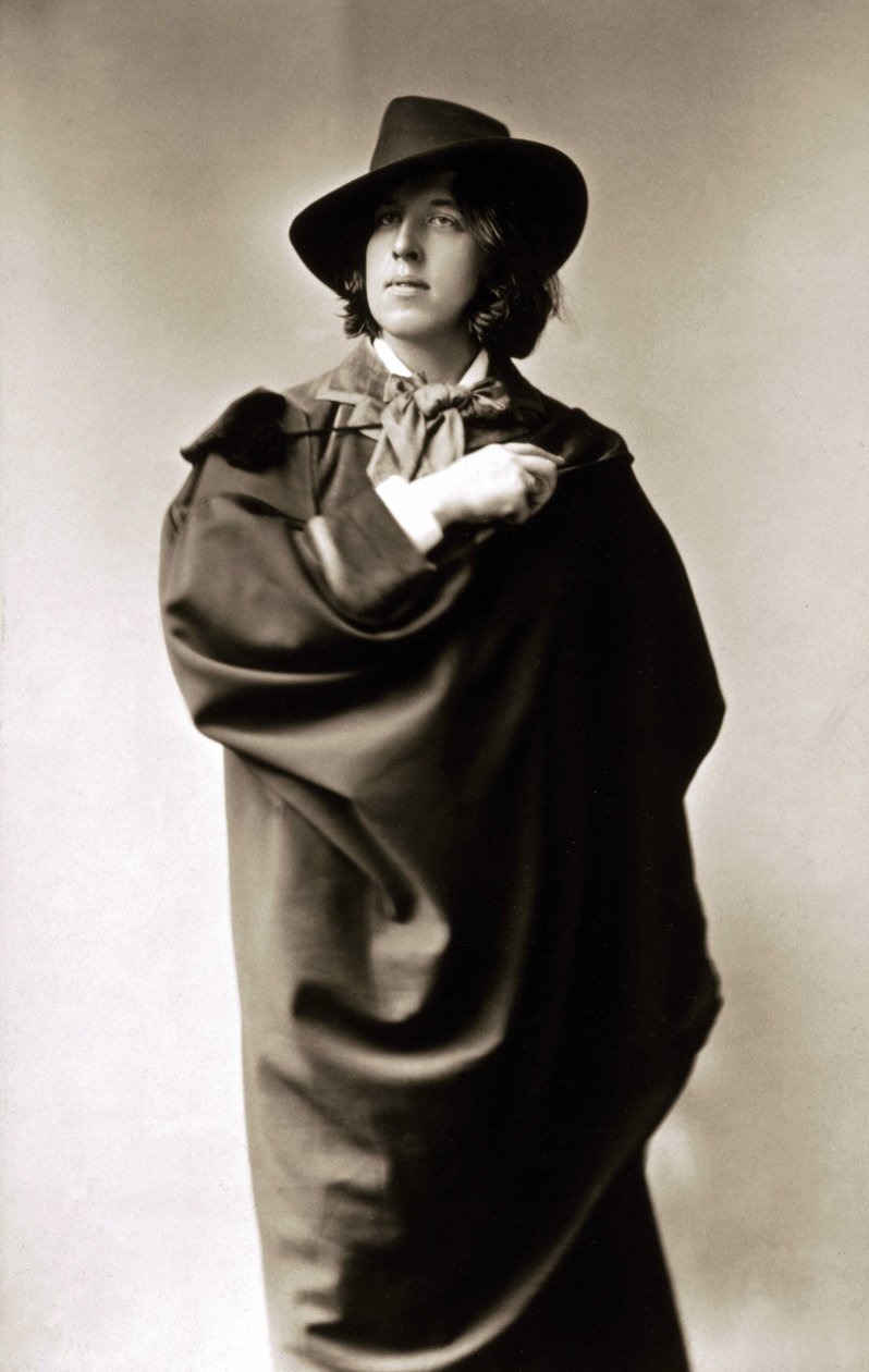 Oscar Wilde (1854 - 1900) rond 1882 door Napoleon Sarony (1821 - 1896) door Unknown artist