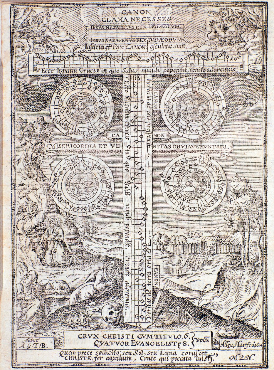 Pagina uit Compendium van Muziek door Adam Gumpelzhaimer door Unknown artist