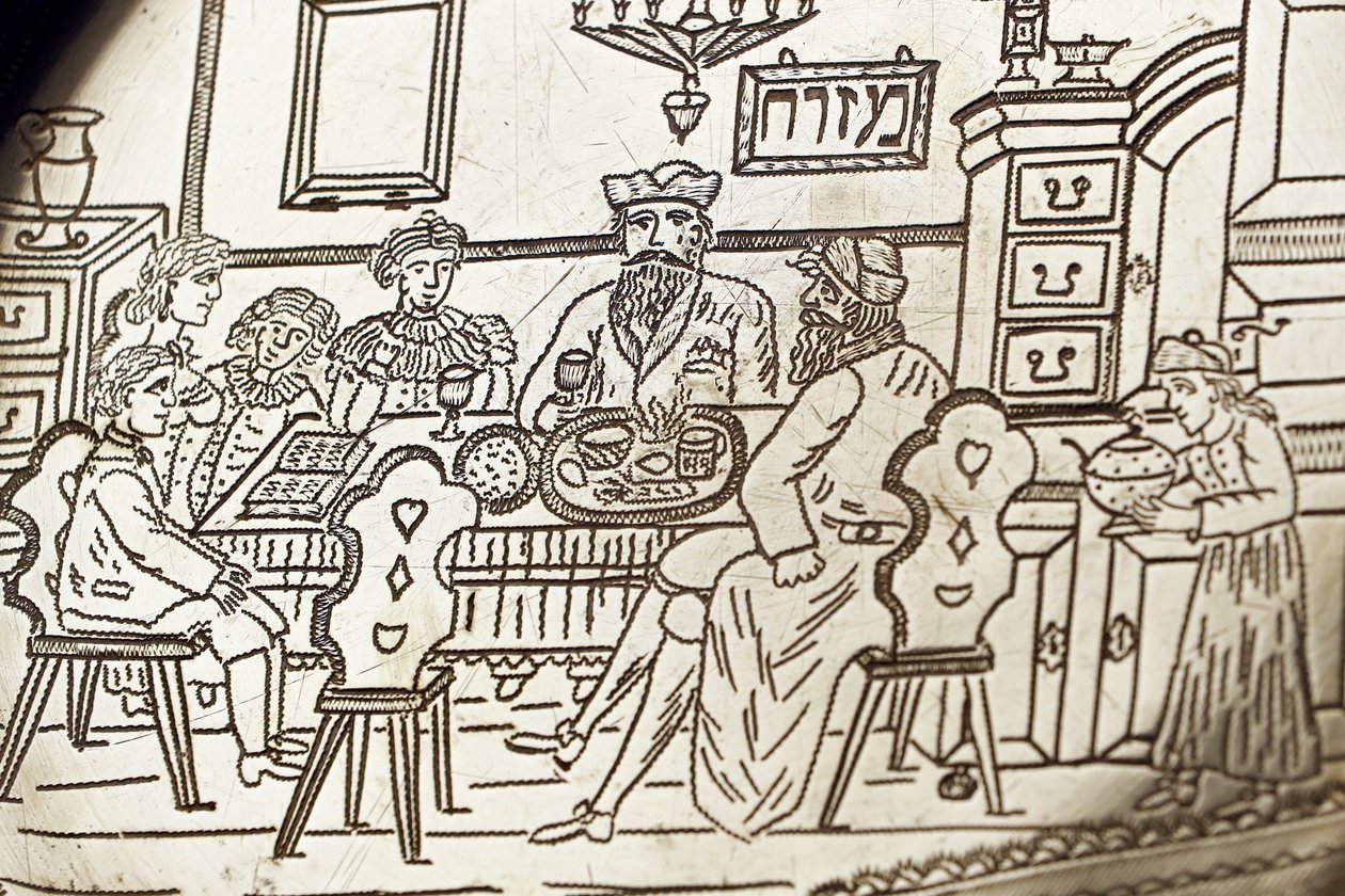 Pesach Seder bord, 19e eeuw door Unknown