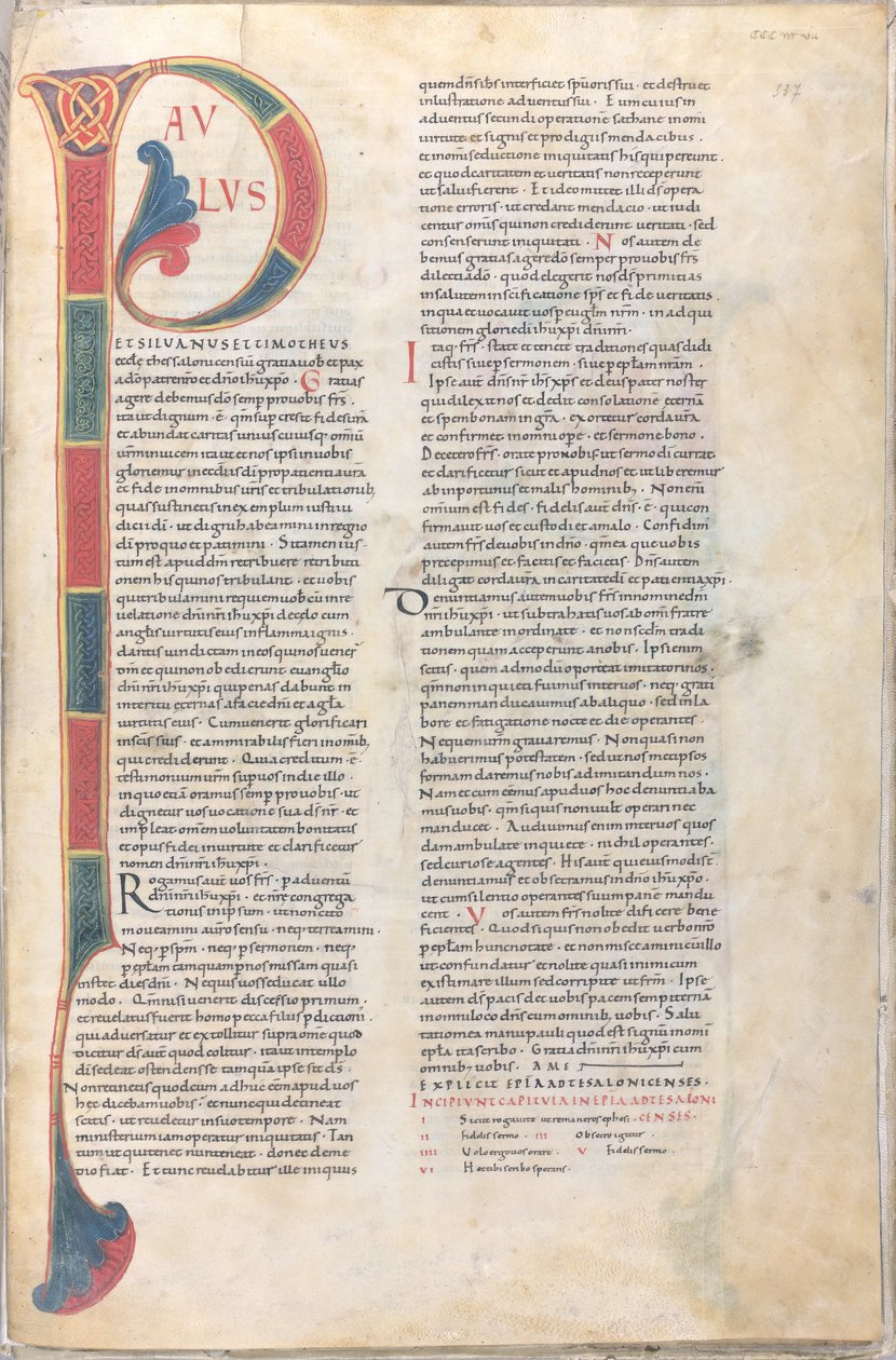Paulus et Silvanus bij Timotheus: begin van Paulus