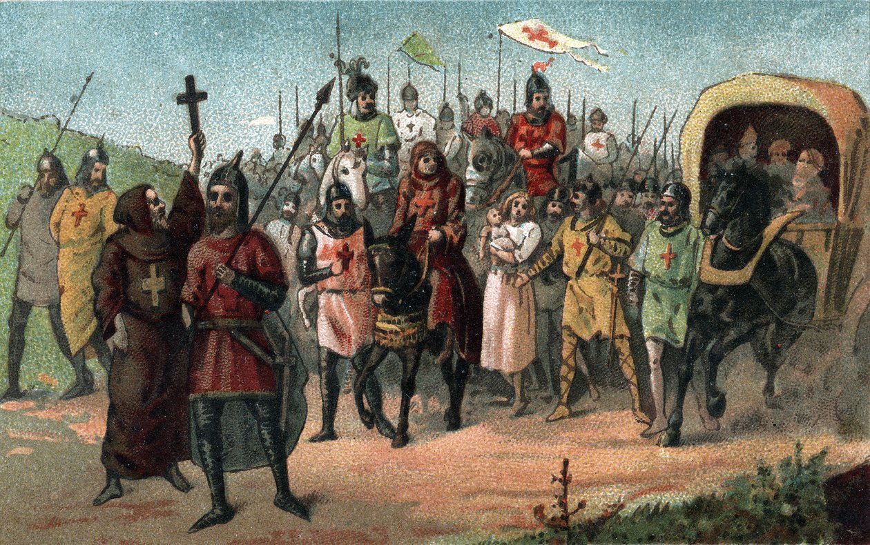 Peter de Kluizenaar predikt de Kruistocht (1095 - 1099). door Unknown artist