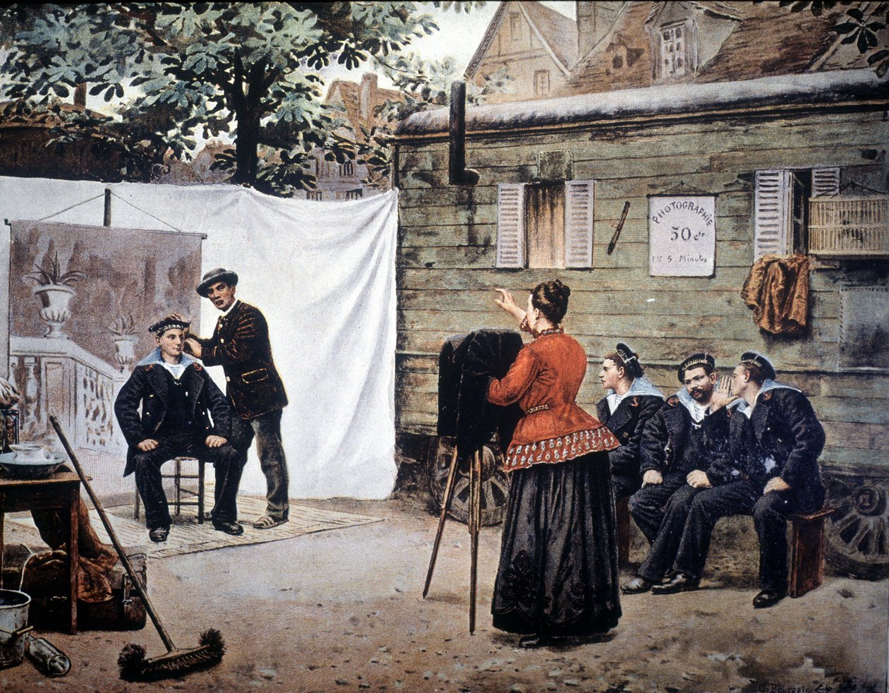 Rondreizende fotograaf in Frankrijk in 1890 door Unknown artist