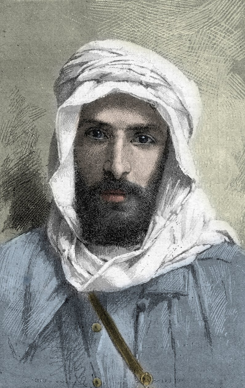 Pierre Paul François Camille Savorgnan de Brazza (1852-1905) Franse ontdekkingsreiziger in Afrika - Portret van Pietro Paolo Savorgnan di Brazza of Pierre Paul François Camille Savorgnan de Brazza in het Frans (1852-1905) Gouverneur-generaal van Frans Cong door Unknown artist