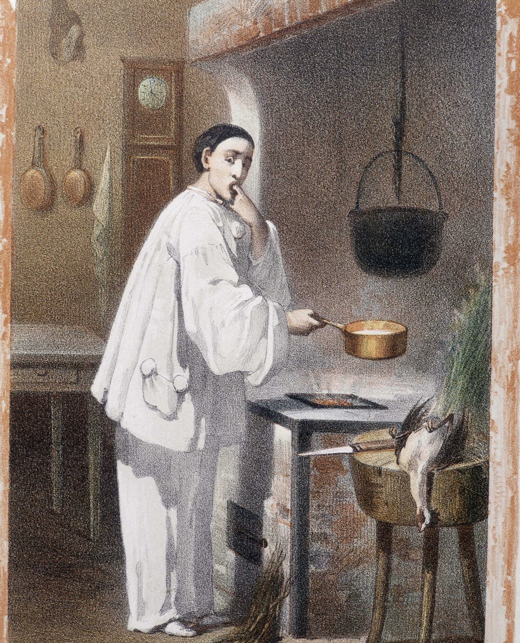 Pierrot proeft koken - eind 19e eeuw door Unknown artist