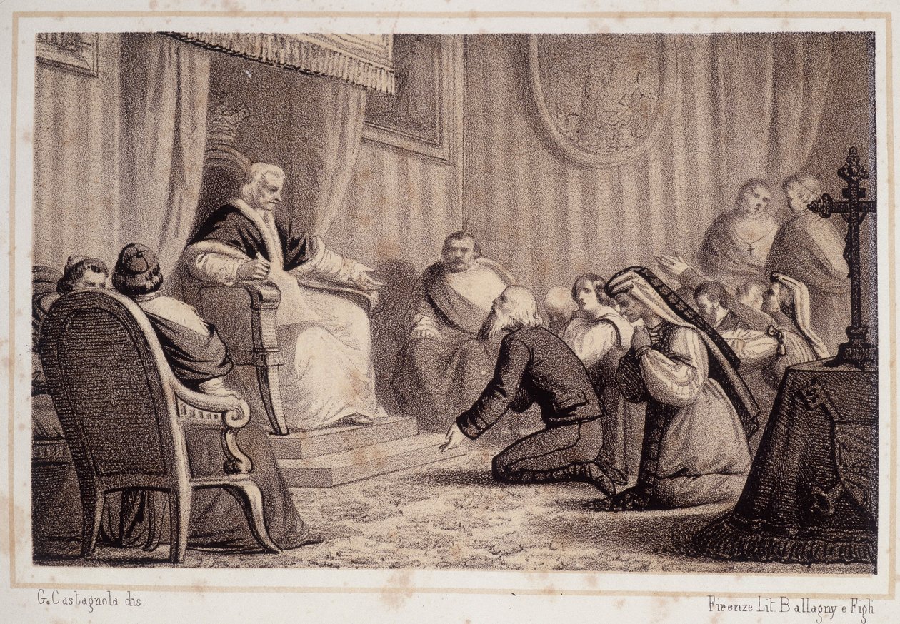 Pius VII (1742 - 1823) herroept het decreet dat de vernietiging van Sonnino beveelt - in 