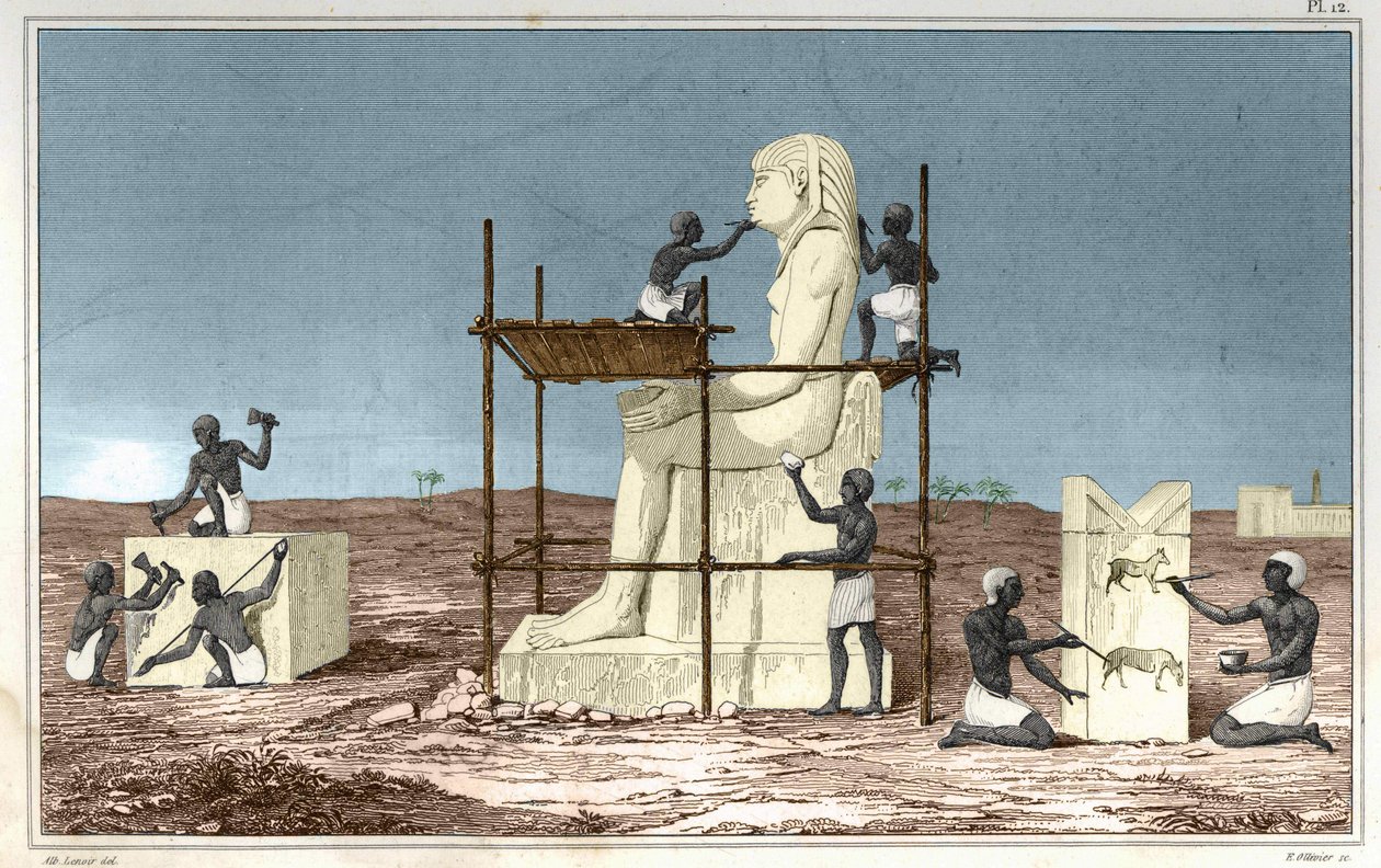Gravure uit het boek Atlas van Rollin