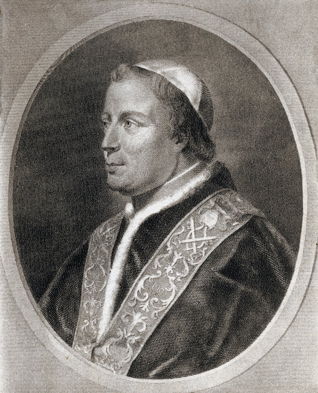Paus Pius IX (gravure) door Unknown artist