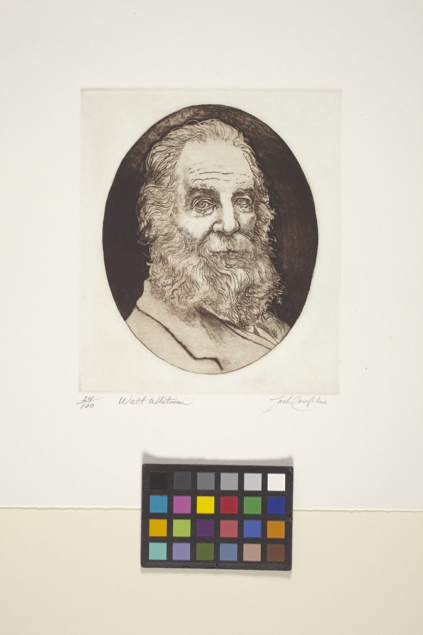 Portret Van Walt Whitman door Unknown artist