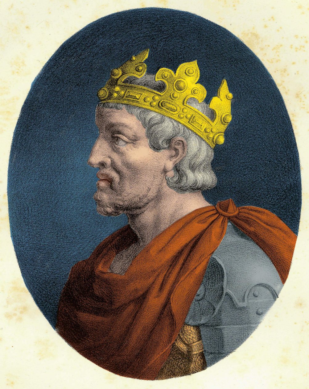 Portret van Pepijn de Korte (ca. 714-768) door Unknown artist
