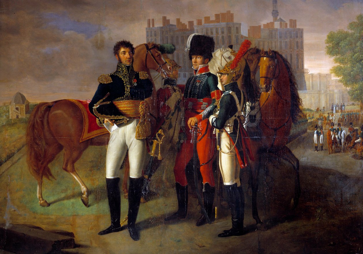 Portret van La Ronciere, commandant van de cavalerieschool van Saint Germain door Unknown artist