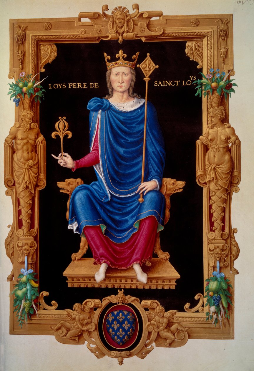 Portret van de koning van Frankrijk Lodewijk VIII de Leeuw (1187-1226) door Unknown artist