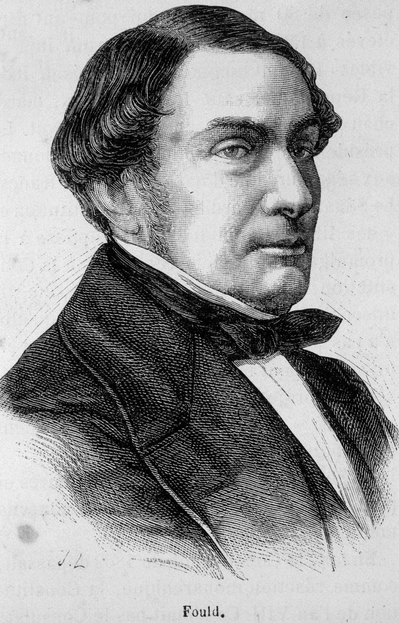Portret van Achille Fould (1800-1867), een Franse Joodse bankier, een voorstander van vrijhandel en Saint-Simonisme door Unknown artist