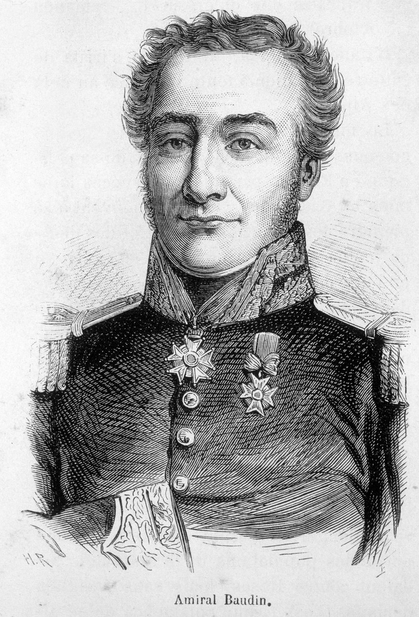 Portret van Admiraal Nicolas Baudin (1750-1803), Franse zeeman en ontdekkingsreiziger. door Unknown artist