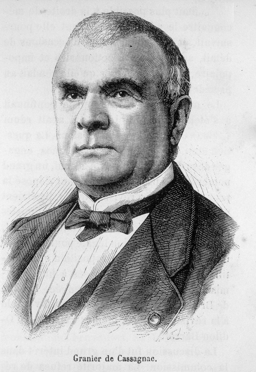 Portret van Adolphe de Granier de Cassagnac (1808-1880), Franse journalist en politicus door Unknown artist