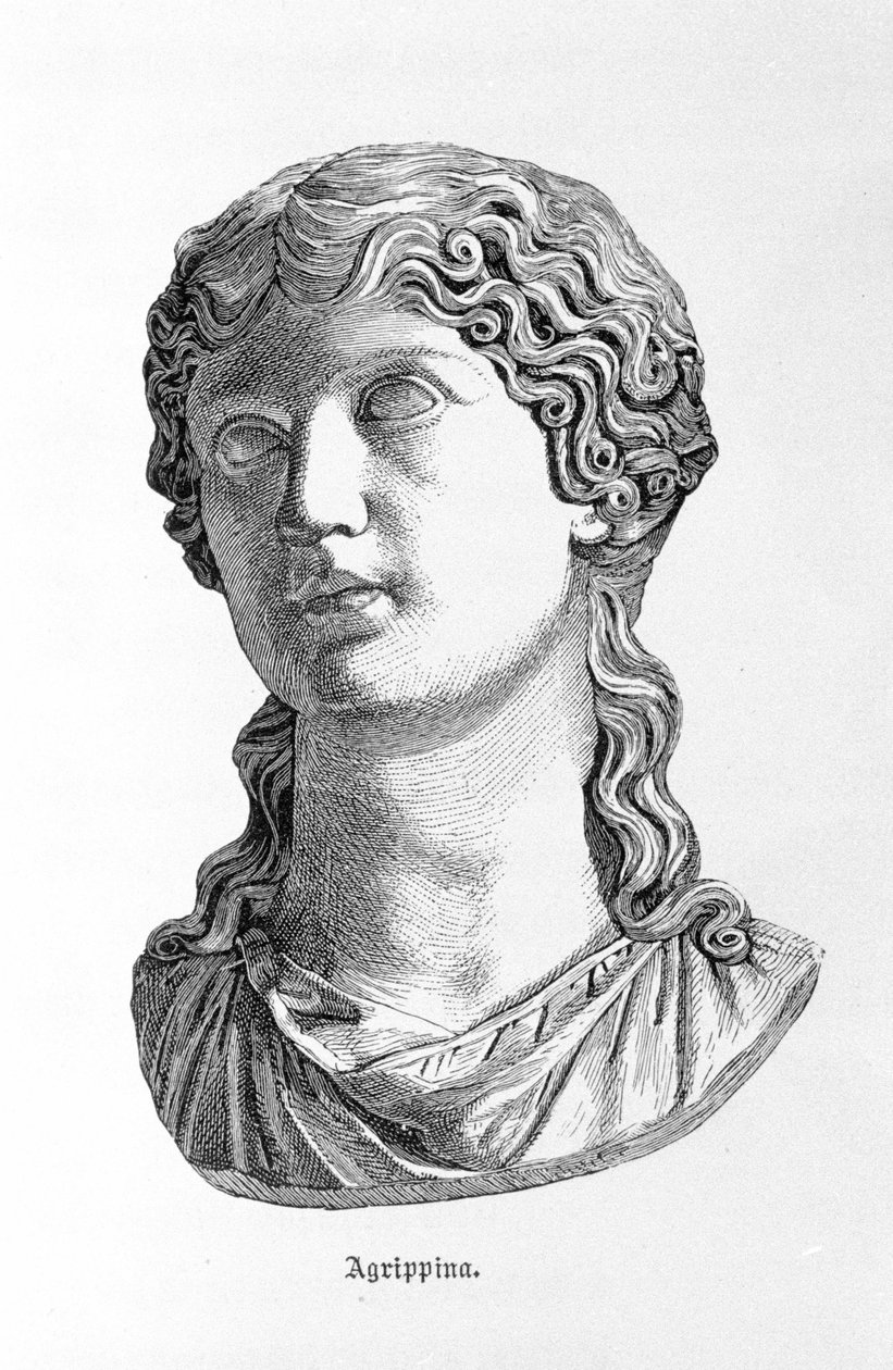 Portret van Agrippina de Jongere door Unknown artist