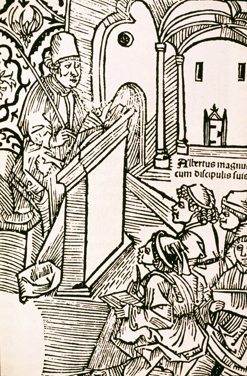 Portret van Albertus Magnus (Albertus de Grote 1206-1280), Sint Albertus de Grote (1205-1280) door Unknown artist
